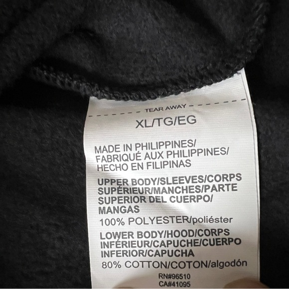 UNDER ARMOUR Black Blue Pink Fleece Loose Fit Hoodie - Men's Size XL - Picture 8 of 9